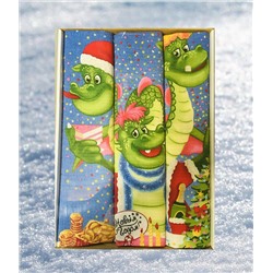 Набор  полотенец вафельных подарочный «Год 2024 новогодний дракон»8