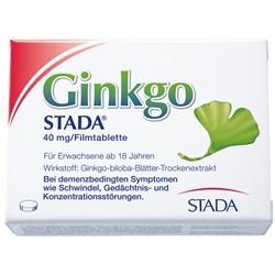Ginkgo Гинкго (Гинкго) STADA 40 mg Filmtabletten 30 шт