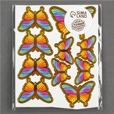 Набор для украшения торта «Бабочки», 10 шт., разноцветный