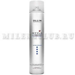 Ollin Style Лак для волос экстрасильной фиксации Hairlac Extra Strong 450 мл.