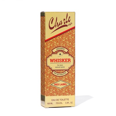 Туалетная вода для мужчин Charle style Whisker red label, 100 мл