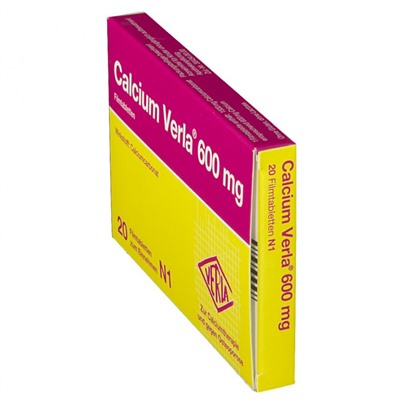 Calcium (Кальциум) Verla 600 mg Filmtabletten 20 шт