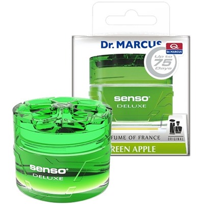 Ароматизатор Dr.Marcus Senso Deluxe, "Green apple", на панель, гелевый, 50 мл