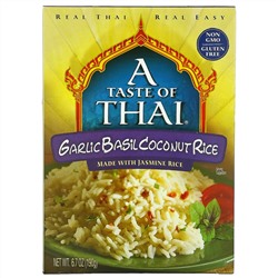 A Taste Of Thai, Чеснок, базилик, кокос и рис, 190 г (6,7 унции)