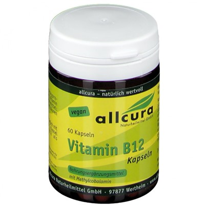 allcura (алькура) Vitamin B12 60 шт