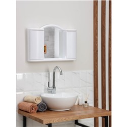 Шкафчик зеркальный для ванной комнаты «Арго», цвет снежно-белый