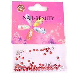 Nail Beauty, Стразы красные, размер s4