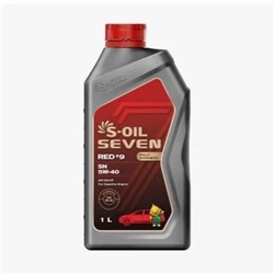 Масло моторное S-OIL RED #9, 5W-40, CF/SN, синтетическое, 1 л