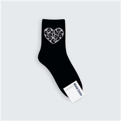 Носки коллекция "Сердце", Черные,арт. 0052