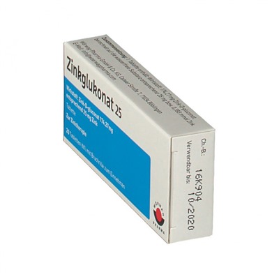 Zinkglukonat (Цинкглуконат) 25 20 шт