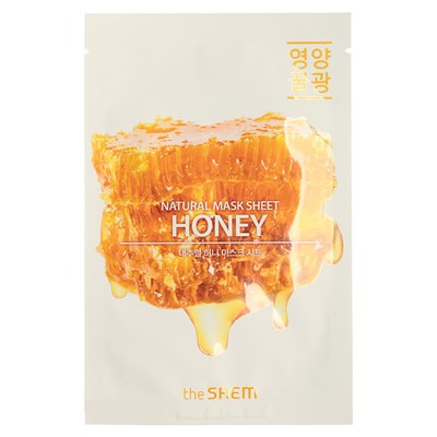 СМ Natural Маска на тканевой основе Natural Honey Mask Sheet 21мл С/Г до 10.2024  скидка 50%