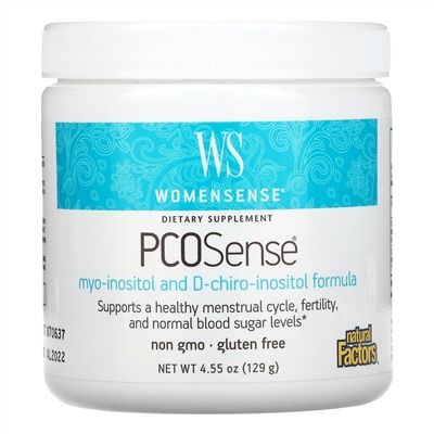 Natural Factors, Womensense, PCOSense, 129 г (4,55 унции)