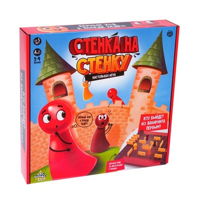 Настольная игра «Стенка около стенки», 2-4 игрока, 5+