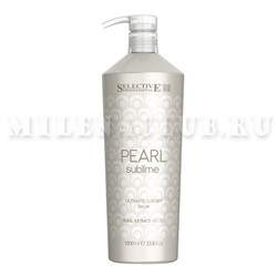 Selective Pearl Sublime Бальзам с экстрактом жемчуга для глубокого ухода и придания блеска светлым и химически обработанным волосам ULTIMATE LUXURY BALM 1000 мл