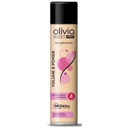 Лак для волос Olivia (Оливия) Expert PRO Экстрасильная фиксация Volume&power, 300 мл