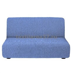 Чехол на трехместный диван без подлокотников 11 (синий)