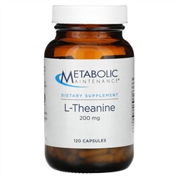 Metabolic Maintenance, L-теанин, 200 мг, 120 капсул