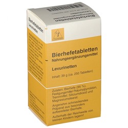 Bierhefe (Бирхиф) Tabletten Levurinetten 250 шт