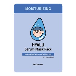 Маска для лица тканевая Daeng Gi Meo Ri Egg Planet Hyalu Serum Mask Pack, увлажняющая, 22 мл