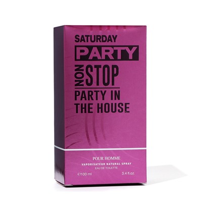 Туалетная вода мужская Saturday Party Non Stop, 100 мл