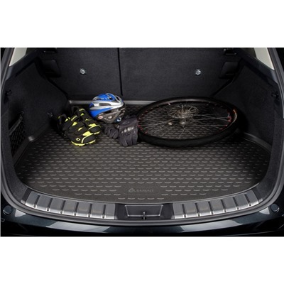 Коврик в багажник BMW X3, 2010-2016 кросс. (полиуретан, бежевый)