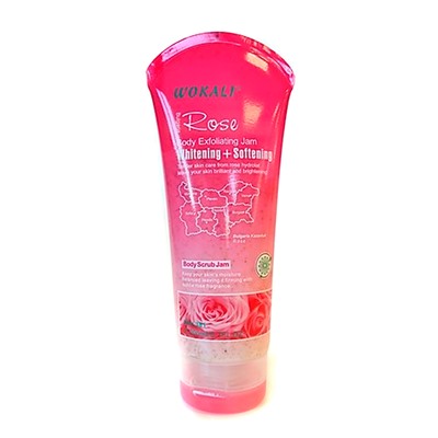 WOKALI, Скраб для тела с экстрактом Болгарской Розы Bulgaria Rose Body Scrub Jam, 200 мл