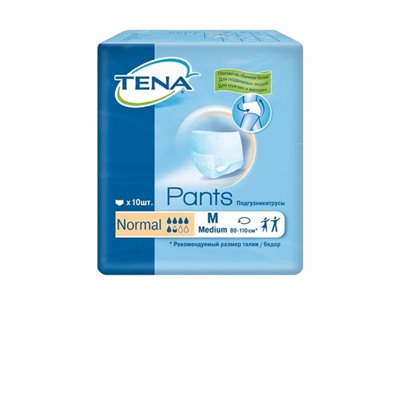 Подгузники-трусы Tena Pants Normal, размер M (80-100 см), 10 шт.