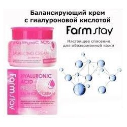 ФМС Hyaluronic Крем FarmStay Hyaluronic Acid Premium Balancing Cream, 100g брак/ скидка 10% Замята упаковка