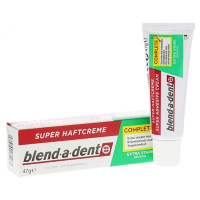 blend-a-dent Complete extra stark neutral Крем для фиксации зубных протезов, 47 г
