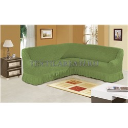 Чехол на угловой диван 11 (зеленый)