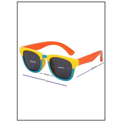 Солнцезащитные очки детские Keluona T1533 C10 Желтый Голубой Оранжевый