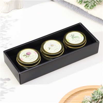 Набор свечей ароматических "Aromatic Candle Deluxe", английская груша и фрезия, 3 шт