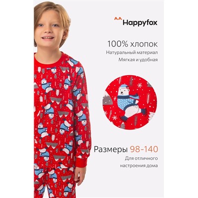 Детская новогодняя пижама Happyfox