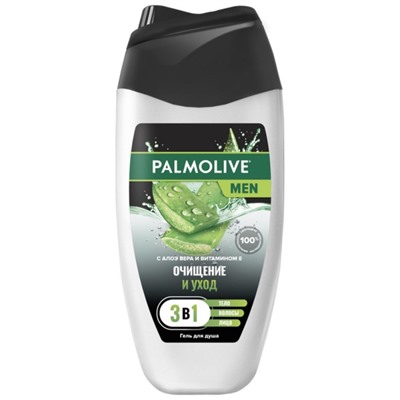 Гель для душа Palmolive Men «Очищение и уход», 3 в 1, с алое вера и витамином E, 250 мл