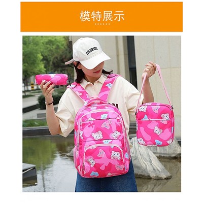 7164-1 цветн Комплект сумок для девочек (43х28х16)
