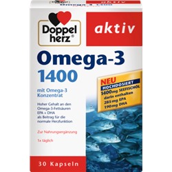 Doppelherz Omega-3 1400 Капсулы Омега-3 1400, 30 шт