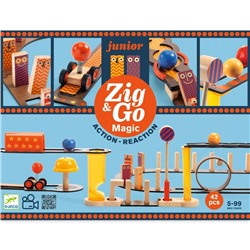 Конструктор деревянный Djeco Zig&Go, 43 детали