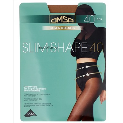 OMS-Slim shape 40 трусики утяжка/1 Колготки OMSA Slim shape 40 трусики утяжка