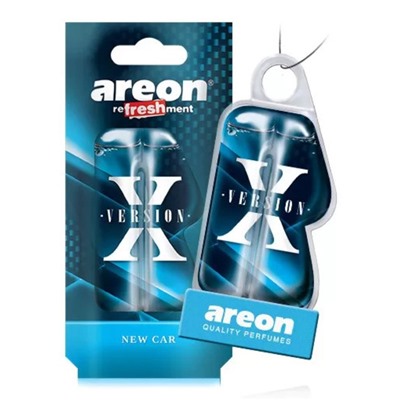 Ароматизатор Areon Refreshment X-Version, на зеркало, гелевый, аромат новая машина 333444a