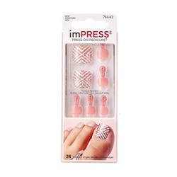 Твердый лак Kiss imPRESS Toe Nails BIPT011C «Песчаный пляж»