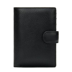 Мужской кожаный кошелек 8610-1 BLACK