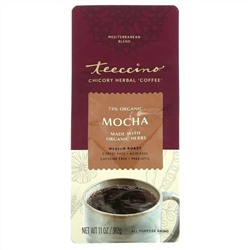 Teeccino, травяной кофе из цикория, мокка, средней прожарки, без кофеина, 312 г (11 унций)