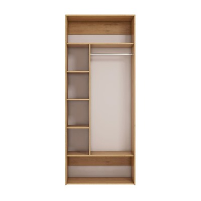 Шкаф для одежды 2-х дверный «Стэнфорд», 904×567×2184 мм, цвет дуб бунратти / слейт