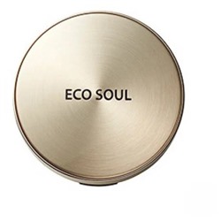 Пудра компактная золотая Eco Soul Luxury Gold Pact 21 Light Beige, рефилл