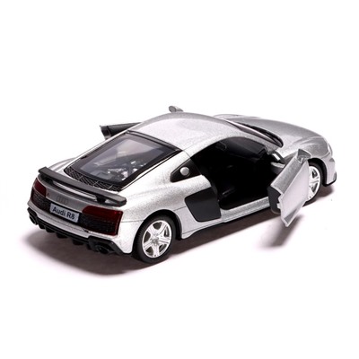 Машина металлическая AUDI R8 COUPE, 1:32, инерция, открываются двери, цвет серый