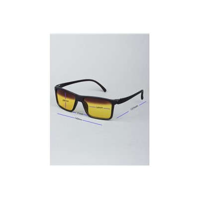 Очки для водителей антифары BOSHI M052 C4 Коричневый Матовый Коричневый-Желтые линзы