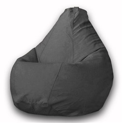 Кресло-мешок «Груша» Позитив Modus, размер M, диаметр 70 см, высота 90 см, велюр, цвет серый