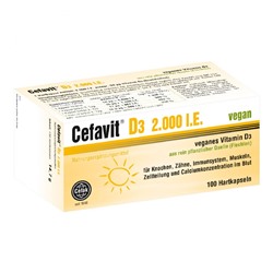 Cefavit (Цефавит) D3 2.000 I.E. vegan 100 шт