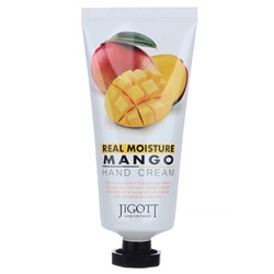 JGT HAND Крем для рук с экстрактом манго JIGOTT REAL MOISTURE MANGO HAND CREAM, 100ml брак/ скидка 10% Замята упаковка