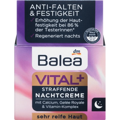 Balea Vital+ Nachtcreme, Балеа Ночной Крем для Лица, 50 мл